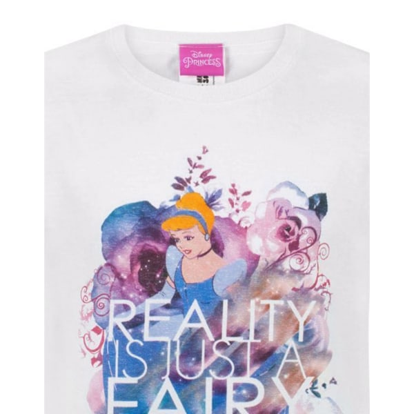Cinderella Girls Reality Är Bara En Saga Kortärmad T-S White/Pink/Blue 3-4 Years