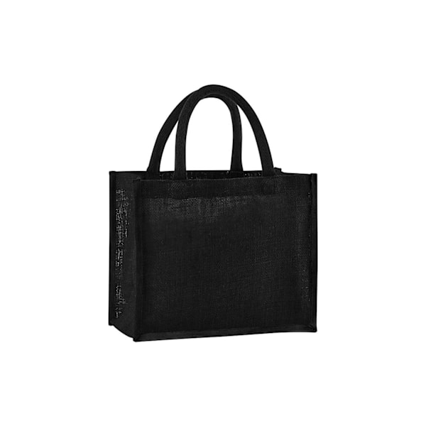 Westford Mill Stärkt Jute Midi Tote Bag One Size Svart Black One Size