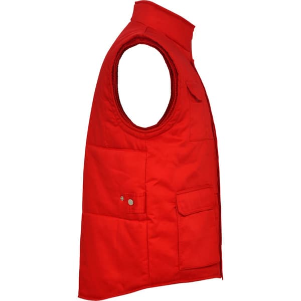 Roly Workwear Almanzor Höghalsad Multifunktionsväst för män M Röd Red M