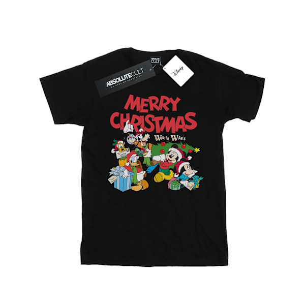 Disney Herr Mickey And Friends Winter Wishes T-Shirt 4XL Svart Black 4XL