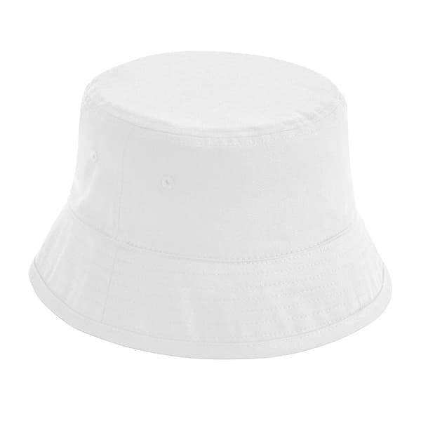Beechfield Ekologisk Bomullshatt En Storlek Vit White One Size