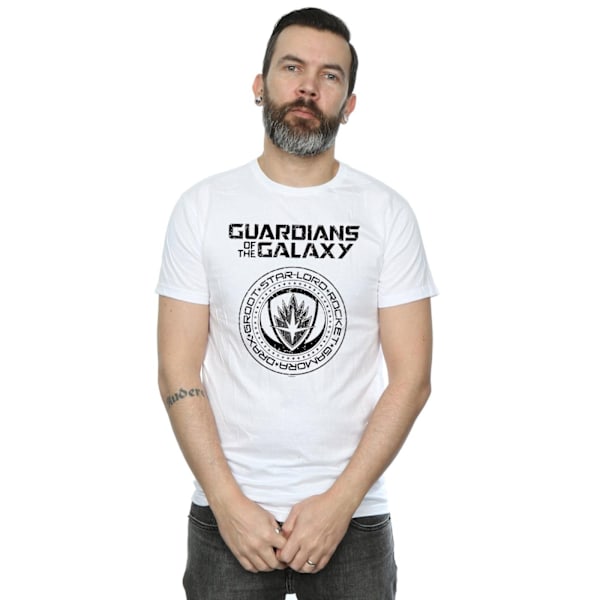 Marvel Herr Guardians Of The Galaxy Vol. 2 Distressed Seal T-Sh White M