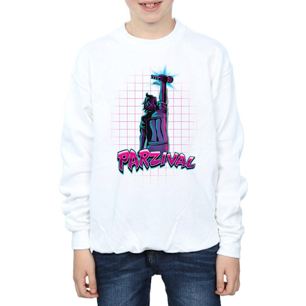 Ready Player One Boys Parzival Key Sweatshirt 12-13 år Vit White 12-13 Years