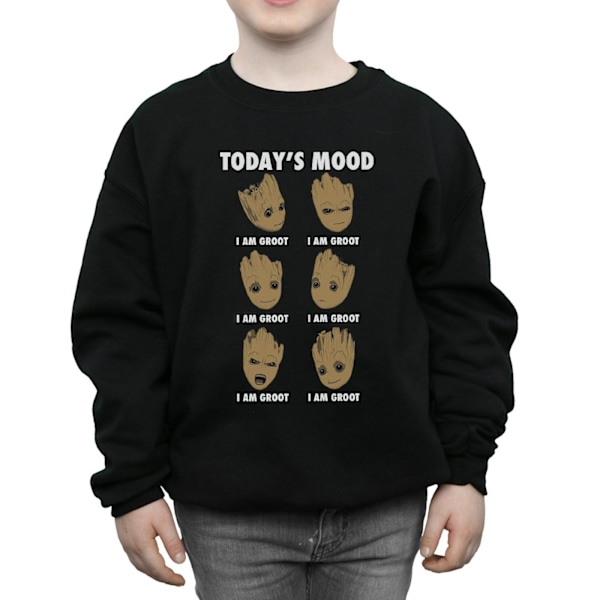 Marvel Boys Guardians Of The Galaxy Groot Today´s Mood Sweatshirt Black 5-6 Years