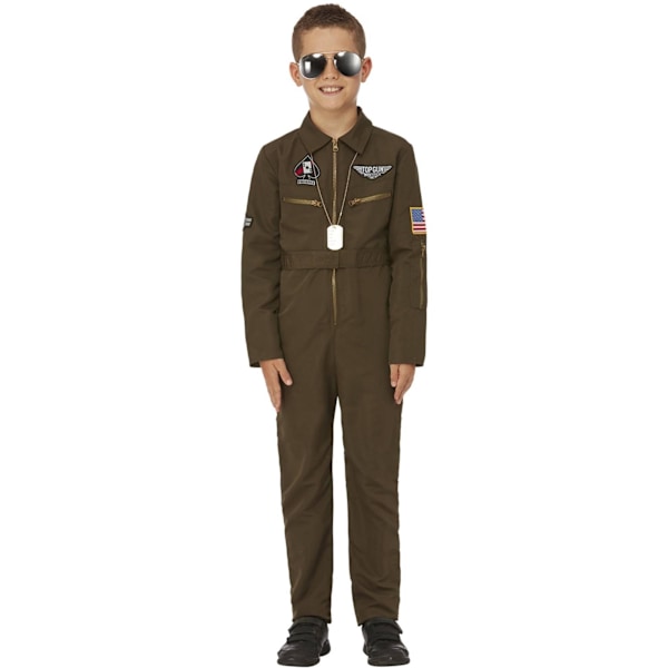 Top Gun: Maverick Pojkar Pilotdräkt Jumpsuit 4-6 År Grön Green 4-6 Years