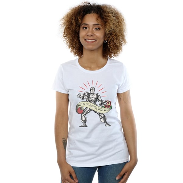 Marvel Womens/Ladies Iron Man The End Tattoo Bomull T-shirt L W White L