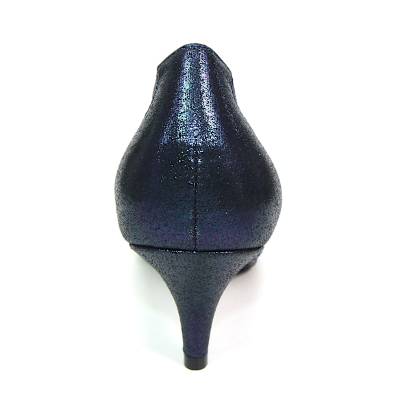 Lunar Dam/Dam Alisha Faux Gemstone Court Shoes 5 UK Marinblå Navy 5 UK