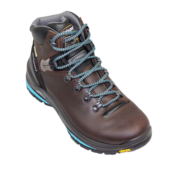 Grisport Dam/Kvinna Glide Vaxat Läder Vandringskängor 7 UK Br Brown/Black 7 UK