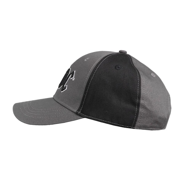 AC/DC Unisex Vuxen Tvåfärgad Logotyp Baseballkeps En Storlek Kol Charcoal Grey/Black One Size