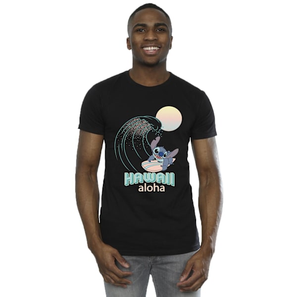 Disney Herr Lilo And Stitch Hawaii T-Shirt 4XL Svart Black 4XL