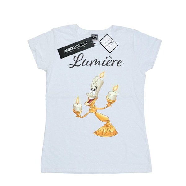 Disney Dam/Kvinnor Skönheten och Odjuret Var Vår Gäst Bomull T-shirt White XL