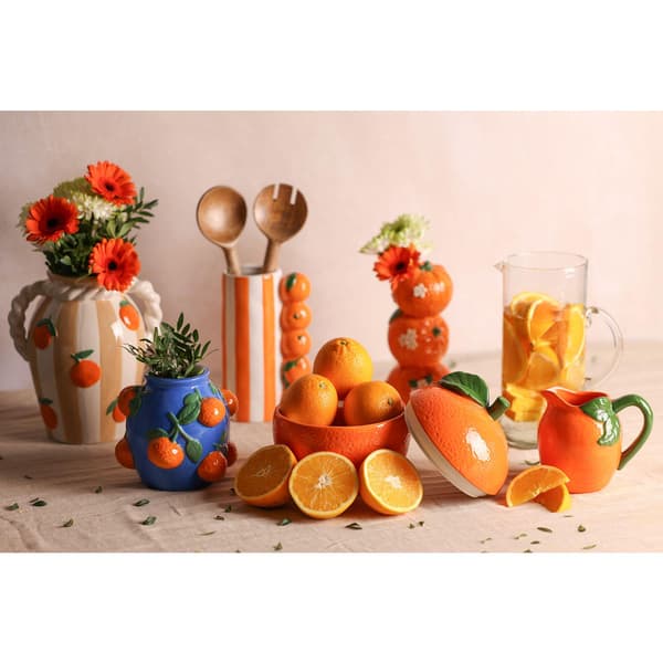 Hestia Orange Randig Vas One Size Orange Orange One Size