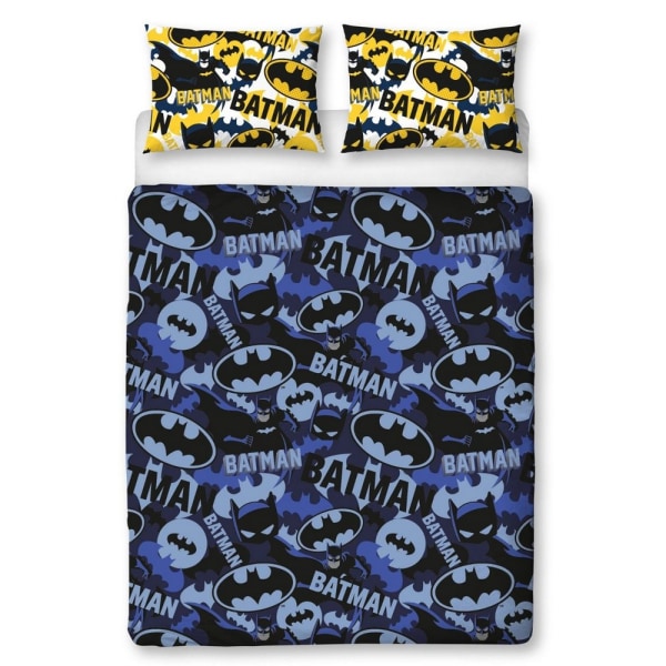 Batman Camo Cover Set Dubbel Blå/Gul/Svart Blue/Yellow/Black Double
