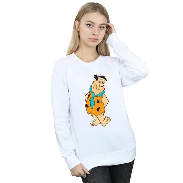 The Flintstones Dam/Damer Fred Flintstone Kick Sweatshirt X White XL