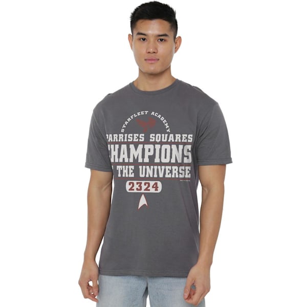 Star Trek Herr Champions T-Shirt 4XL Kolgrå Charcoal 4XL
