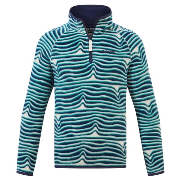 Craghoppers Barn/Kids Kai Wave Zip Neck Regular Sweatshirt Poseidon Blue 5-6 Years