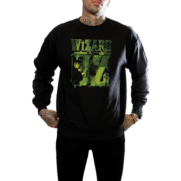 The Wizard Of Oz Mens Wicked Witch Logo Sweatshirt S Svart Black S