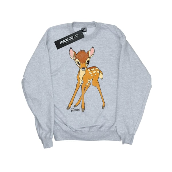 Bambi Girls Classic Cotton Sweatshirt 12-13 år Sports Grey Sports Grey 12-13 Years