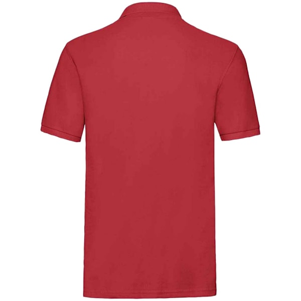 Fruit of the Loom Premium bomullspiké poloskjorta för män 3XL röd Red 3XL