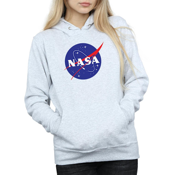 NASA Dam/Kvinnor Insignia Logo Hoodie M Heather Grey Heather Grey M