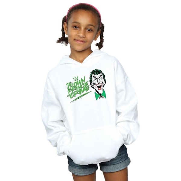 DC Comics Girls Batman Joker The Clown Prince Of Crime Hoodie 9 White 9-11 Years