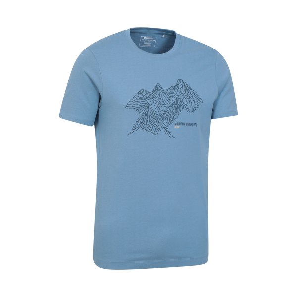 Mountain Warehouse Herr Tonal Organic T-Shirt 3XL Blå Blue 3XL