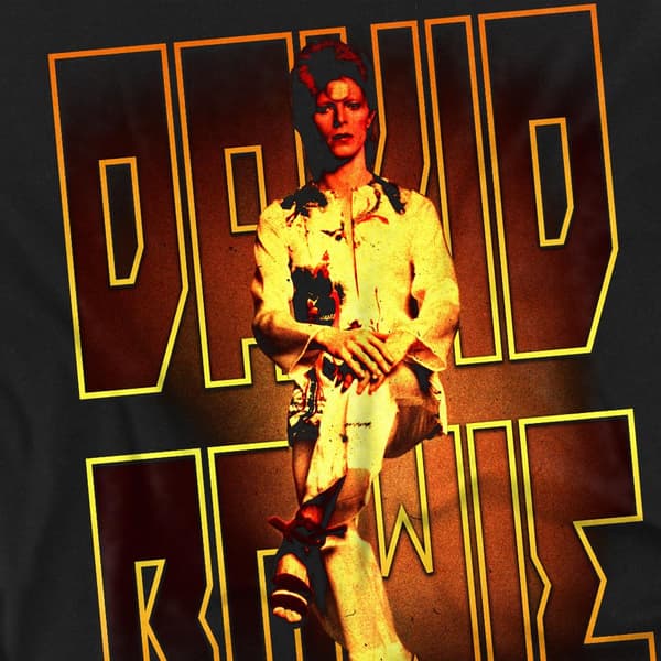 David Bowie Herr Perched T-Shirt 4XL Svart Black 4XL