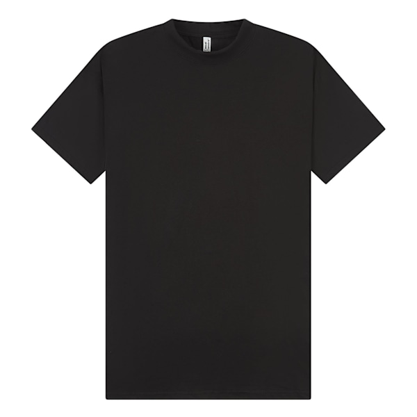 Casual Classics Unisex Vuxen Kammad Ringspunnen Bomull Förlängd Ne Black XL