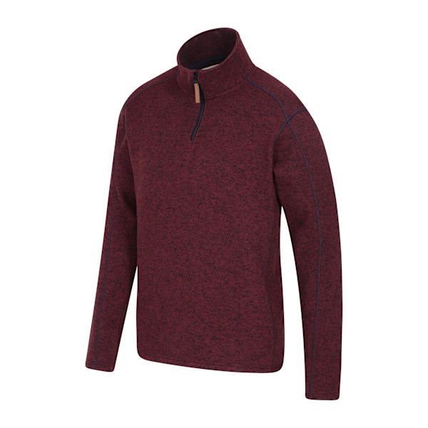 Mountain Warehouse Herr Idris II Halvzip Fleece Top 4XL Mörk Röd Dark Red 4XL