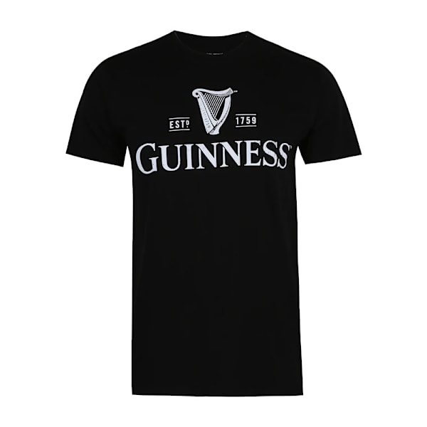 Guinness herrlogotyp T-shirt S svart Black S