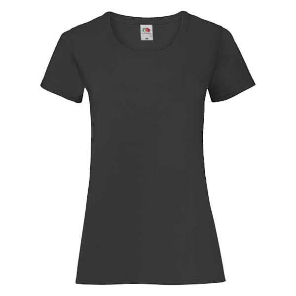 Fruit Of The Loom Dam/Kvinnors Lady-Fit Valueweight Kortärmad T-shirt Black XL