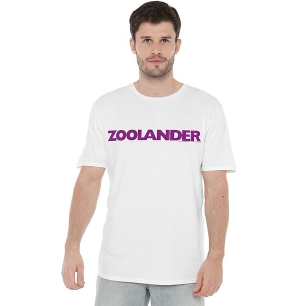 Zoolander Herr Logotyp T-shirt 5XL Vit White 5XL