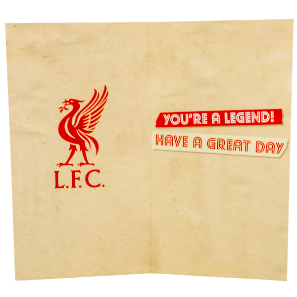 Liverpool FC Pappa Födelsedagskort En Storlek Röd/Vit Red/White One Size