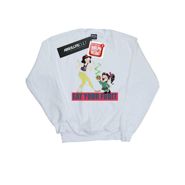 Disney Dam/Kvinnor Wreck It Ralph Ät Din Frukt Sweatshirt S Sports Grey S