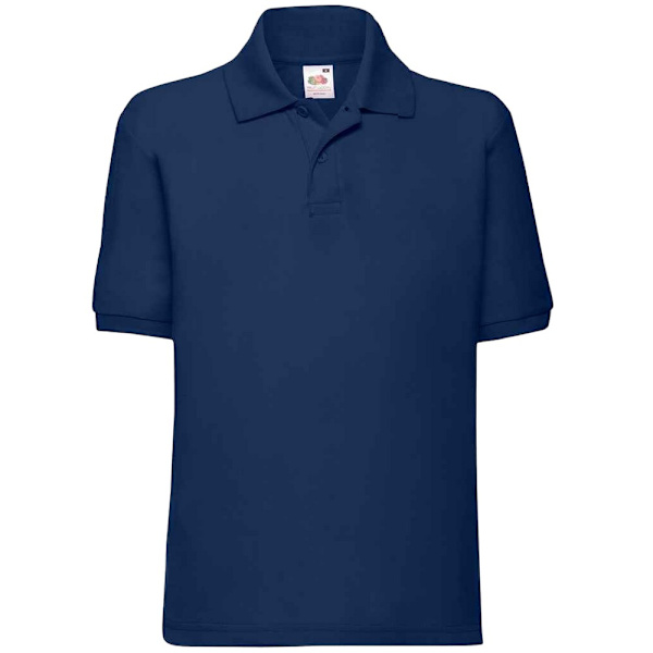 Fruit of the Loom Barn/Barn 65/35 Vanlig Pique Poloskjorta 1 Navy 14-15 Years