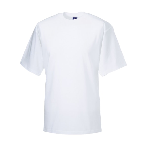 Russell Herr Classic Ringspun Bomull T-shirt S Vit White S