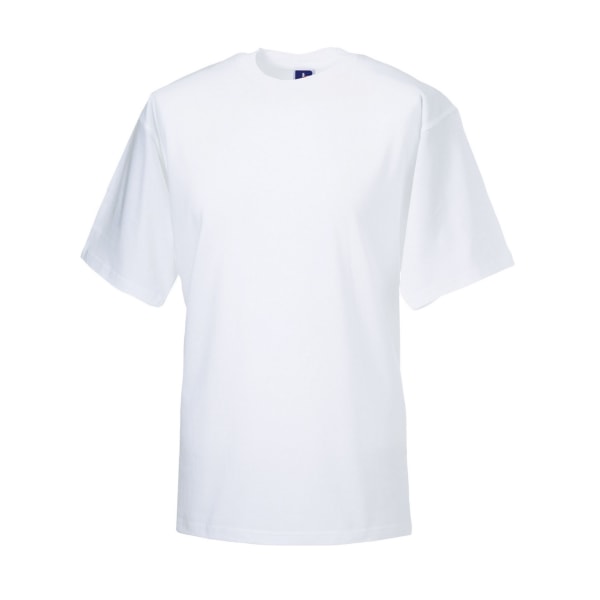 Russell Herr Classic Ringspun Bomull T-shirt XS Vit White XS