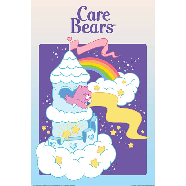 Care Bears A-Lot Castle Poster 61cm x 91cm Blå/Lila/Vit Blue/Purple/White 61cm x 91cm
