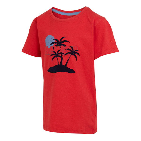 Regatta Barn/Barn Bosley VII Hawaii Palm Tree T-shirt 9-10 Danger Red 9-10 Years