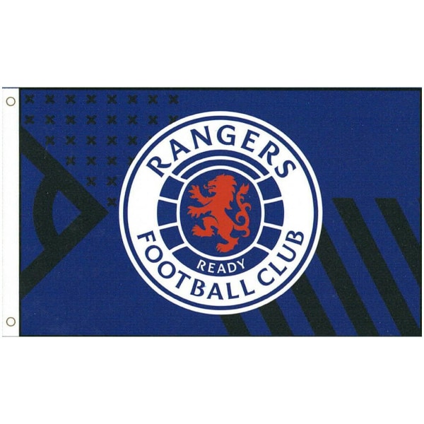 Rangers FC Core Crest Flagga One Size Kungsblå/Vit/Svart Royal Blue/White/Black One Size