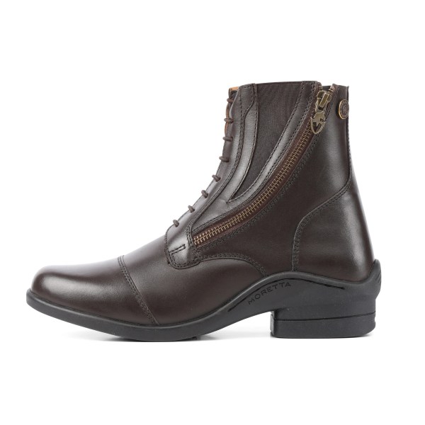 Moretta Dam/Dam Alessia Grain Leather Paddock Boots 5 UK Brown 5 UK