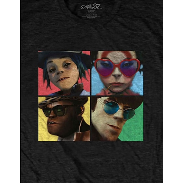 Gorillaz Unisex Adult Humanz T-Shirt S Svart Black S