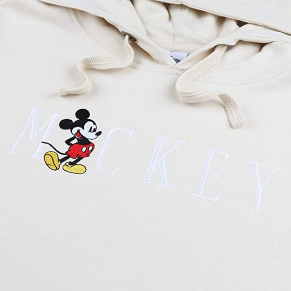 Disney Mickey Mouse broderad luvtröja för dam/dam L Stone Stone L