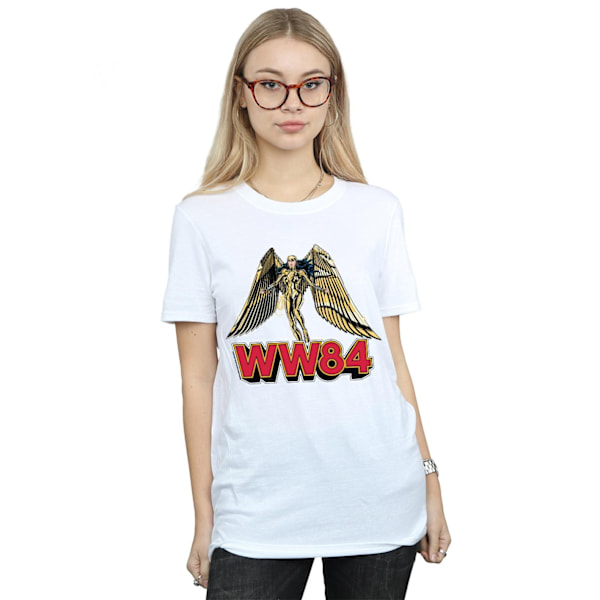 DC Comics Dam/Kvinnor Wonder Woman 84 Golden Armour Bomull Boyfriend T-Shirt White S