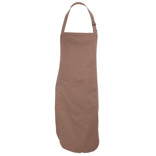 Dennys Vuxen Unisex Catering Haklappsförkläde Med Ficka (2-pack) Biscuit One Size