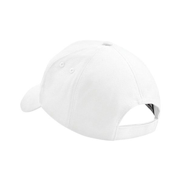 Beechfield Unisex Ultimate 5 Panel Baseball Cap (2-pack) One White One Size