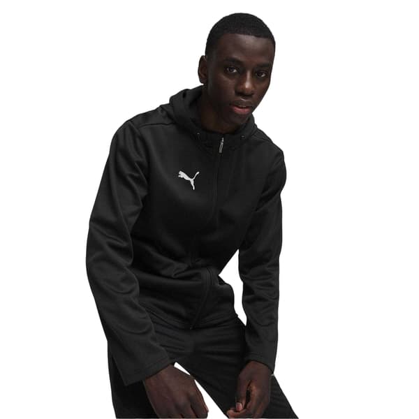 Puma Herr TeamFinal Träningsoverall Topp L Svart/Silver Black/Silver L