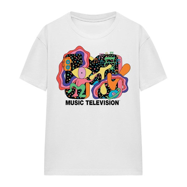 MTV Unisex Vuxen Expression T-Shirt L Vit White L