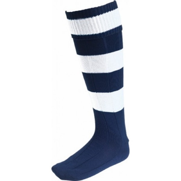 Carta Sport Euro Hooped strumpor för män 7 UK-11 UK Vit/Marinblå White/Navy 7 UK-11 UK