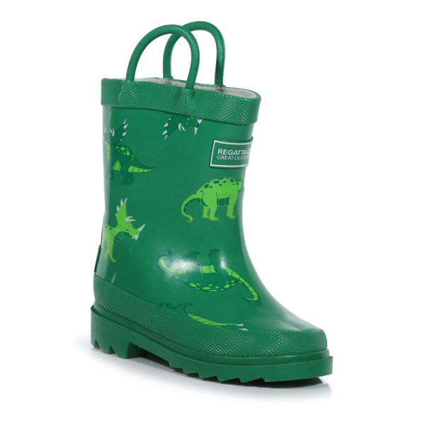 Regatta Childrens/Kids Dinosaur Wellington Boots 10 UK Child Je Jellybean Green 10 UK Child